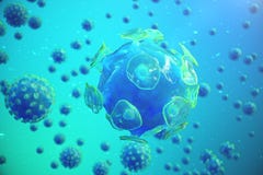 3D illustration pathogenic viruses causing infection in host organism. Viral disease epidemic. Virus abstract background Royalty Free Stock Photos 3D illustration pathogenic viruses causing infection in host organism. Viral disease epidemic. Virus abstract background Royalty Free Stock Photos
