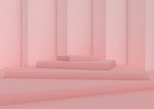 3D illustration pink, platform for wares royalty free illustration 3D illustration pink, platform for wares royalty free illustration
