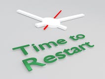 Time to Restart concept vector illustration Time to Restart concept vector illustration
