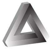 3D Impossible Triangle Of Tribar stock illustration 3D Impossible Triangle Of Tribar stock illustration