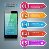 3D Infographic Graphisme de Smartphone illustration libre de droits 3D Infographic Graphisme de Smartphone illustration libre de droits
