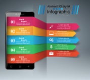 3D Infographic Graphisme de Smartphone illustration libre de droits 3D Infographic Graphisme de Smartphone illustration libre de droits