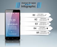 3D Infographic Graphisme de Smartphone illustration de vecteur 3D Infographic Graphisme de Smartphone illustration de vecteur