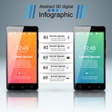 3D Infographic Graphisme de Smartphone illustration de vecteur 3D Infographic Graphisme de Smartphone illustration de vecteur