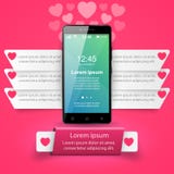 3D Infographic Graphisme de Smartphone illustration libre de droits 3D Infographic Graphisme de Smartphone illustration libre de droits