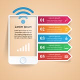 3D Infographic Graphisme de Smartphone illustration de vecteur 3D Infographic Graphisme de Smartphone illustration de vecteur