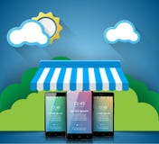 3D Infographic Graphisme de Smartphone illustration libre de droits 3D Infographic Graphisme de Smartphone illustration libre de droits