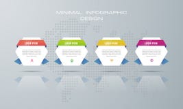 3d Infographic template with 4 options royalty free illustration 3d Infographic template with 4 options royalty free illustration