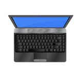 3d laptop Hoogste mening Geïsoleerdj op witte achtergrond stock illustratie 3d laptop Hoogste mening Geïsoleerdj op witte achtergrond stock illustratie