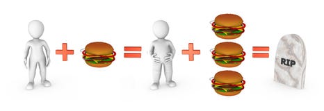 3d mali ludzie z hamburgerami i fasta food problemem ilustracji 3d mali ludzie z hamburgerami i fasta food problemem ilustracji