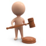 3d Mały licytator ilustracja wektor 3d Mały licytator ilustracja wektor