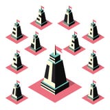 3D number icons. Vector set vector illustration 3D number icons. Vector set vector illustration