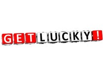 3D obtiennent Lucky Block Text sur le blanc illustration stock 3D obtiennent Lucky Block Text sur le blanc illustration stock