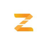 3D Oranje Z Logo Template stock illustratie 3D Oranje Z Logo Template stock illustratie
