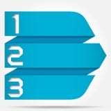 3d Origamistijl Genummerd Pijlbanner stock illustratie 3d Origamistijl Genummerd Pijlbanner stock illustratie