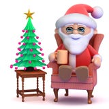 3d Papá Noel toma una rotura Imágenes de archivo libres de regalías 3d Papá Noel toma una rotura Imágenes de archivo libres de regalías