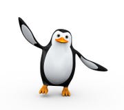3d pingwinu taniec royalty ilustracja 3d pingwinu taniec royalty ilustracja