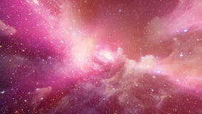 3D Pink Galaxy Space Star Glow Zooming in Background Stock Video ...