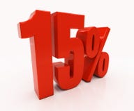 3D 15 pour cent illustration stock 3D 15 pour cent illustration stock