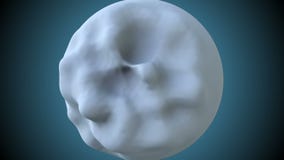 3d que a esfera abstrata com deslocamento está no espaço escuro, 3d rendem fundo gerado por computador ilustração do vetor 3d que a esfera abstrata com deslocamento está no espaço escuro, 3d rendem fundo gerado por computador ilustração do vetor