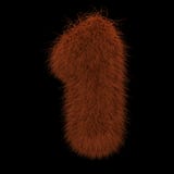 3D que rende a ilustração criativa Ginger Orangutan Furry Number 1 ilustração royalty free 3D que rende a ilustração criativa Ginger Orangutan Furry Number 1 ilustração royalty free