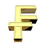 3D que rende o franco suíço de símbolo de moeda, dourado, isolado no fundo branco ilustração royalty free 3D que rende o franco suíço de símbolo de moeda, dourado, isolado no fundo branco ilustração royalty free