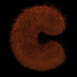 3D rendant l'illustration créative Ginger Orangutan Furry Letter C illustration libre de droits 3D rendant l'illustration créative Ginger Orangutan Furry Letter C illustration libre de droits