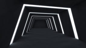 3D rendem o sumário e a sala escura futurista ilustração do vetor 3D rendem o sumário e a sala escura futurista ilustração do vetor