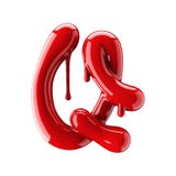 3D rendent de l'alphabet rouge font à partir du vernis à ongles Lettre cursive manuscrite Q D'isolement sur le blanc illustration stock 3D rendent de l'alphabet rouge font à partir du vernis à ongles Lettre cursive manuscrite Q D'isolement sur le blanc illustration stock