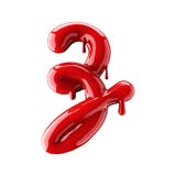 3D rendent de l'alphabet rouge font à partir du vernis à ongles Lettre cursive manuscrite Z D'isolement sur le blanc illustration libre de droits 3D rendent de l'alphabet rouge font à partir du vernis à ongles Lettre cursive manuscrite Z D'isolement sur le blanc illustration libre de droits