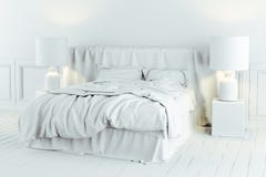3d rendent de la belle chambre à coucher industrielle de style illustration stock 3d rendent de la belle chambre à coucher industrielle de style illustration stock