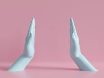 3d render, female hands isolated, pastel minimal fashion background, pink blue mannequin body parts, blank space royalty free illustration 3d render, female hands isolated, pastel minimal fashion background, pink blue mannequin body parts, blank space royalty free illustration
