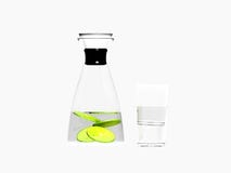 3d render water bottle with lemon slices. royalty free illustration 3d render water bottle with lemon slices. royalty free illustration