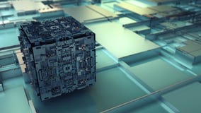 3d rendering of abstract cube stock illustration 3d rendering of abstract cube stock illustration