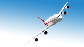 3d rendering. airplane isolated on white background. stock illustration 3d rendering. airplane isolated on white background. stock illustration