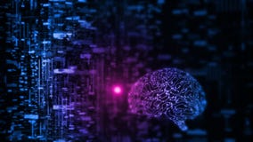 3D Rendering of artificial intelligence AI is operating with abstract data. Glowing brain circuit. stock illustration 3D Rendering of artificial intelligence AI is operating with abstract data. Glowing brain circuit. stock illustration