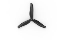 3D rendering of black propeller vector illustration 3D rendering of black propeller vector illustration