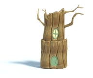 3d rendering of cartoon tree house isolated on white background. vector illustration 3d rendering of cartoon tree house isolated on white background. vector illustration
