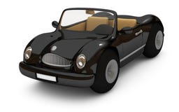 3d-rendering d'une voiture noire illustration stock 3d-rendering d'une voiture noire illustration stock