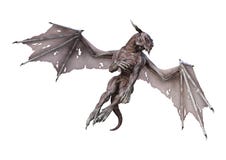 3D Rendering Fantasy Vampire Dragon on White Royalty Free Stock Images 3D Rendering Fantasy Vampire Dragon on White Royalty Free Stock Images