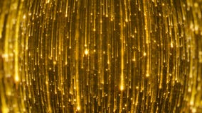 3D rendering of the falling of bright particles. Starfall on a dark background with shiny and glowing asterisks royalty free illustration 3D rendering of the falling of bright particles. Starfall on a dark background with shiny and glowing asterisks royalty free illustration