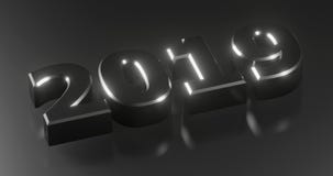 Happy New Year 2019. Holiday illustration silver numerals 2019 on a background in gray half-flowers with light effects. Realistic. 3d rendering. Happy New Year vector illustration Happy New Year 2019. Holiday illustration silver numerals 2019 on a background in gray half-flowers with light effects. Realistic. 3d rendering. Happy New Year vector illustration