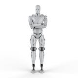 Robot arm crossed royalty free illustration Robot arm crossed royalty free illustration