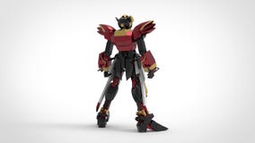 3d rendering of a mech standing on a isolated background stock illustration 3d rendering of a mech standing on a isolated background stock illustration