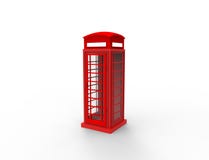 3D rendering of a red classic telephonebooth in white background. vector illustration 3D rendering of a red classic telephonebooth in white background. vector illustration
