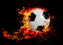 3D rendering, soccer ball, stock photo