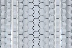 3d rendering, white hexagon cubes, Computer digital drawing vector illustration 3d rendering, white hexagon cubes, Computer digital drawing vector illustration