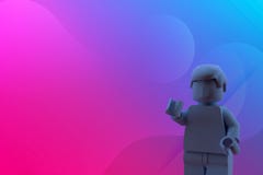 3D renderingu zabawka Z Abstrakcjonistycznym Kolorowym tłem ilustracja wektor 3D renderingu zabawka Z Abstrakcjonistycznym Kolorowym tłem ilustracja wektor