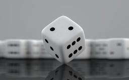 3D rendono i dadi Fortuna o probabilità illustrazione di stock 3D rendono i dadi Fortuna o probabilità illustrazione di stock