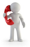 3d small people - Telephone conversation Stock Images 3d small people - Telephone conversation Stock Images